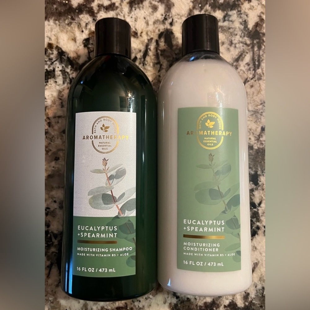Bath & Body Works Aromatherapy Eucalyptus Spearmint Shampoo & Conditioner. NWT
